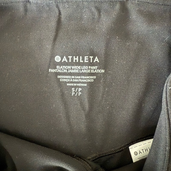 Athleta Classic Black Wide-Leg Pants - Picture 3 of 4